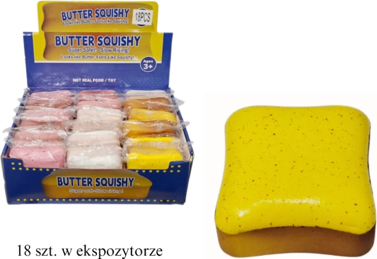 Juguete antiestrés con forma de tostada - 1 unidad