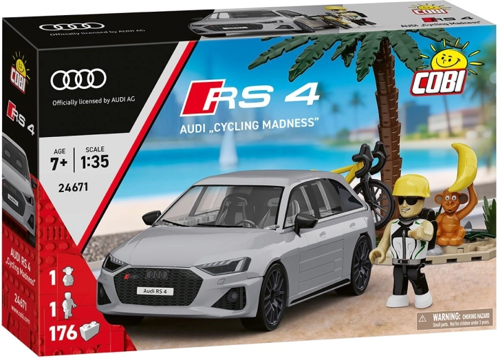 Set de construcción COBI Audi RS4 Cycling Madness a escala 1:35
