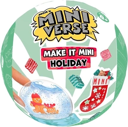 MGA Miniverse Make It Mini Holiday set creativo coleccionable con sorpresa - 1 unidad