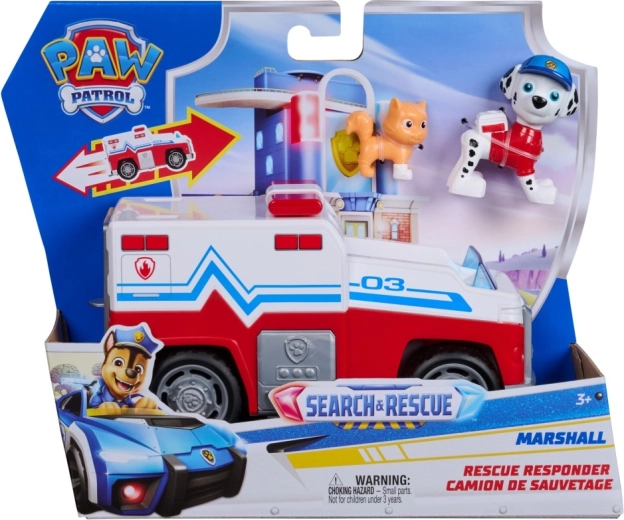 Patrulla Canina vehículo de rescate Marshall con figuras