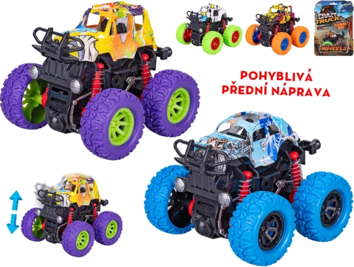 Monster truck Crazy Truck con mecanismo de inercia 9 cm