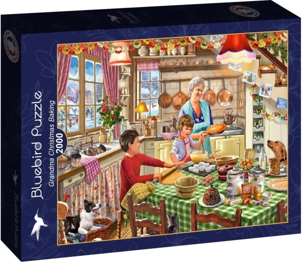 Puzzle Bluebird Horneado navideño en casa de la abuela, 2000 piezas