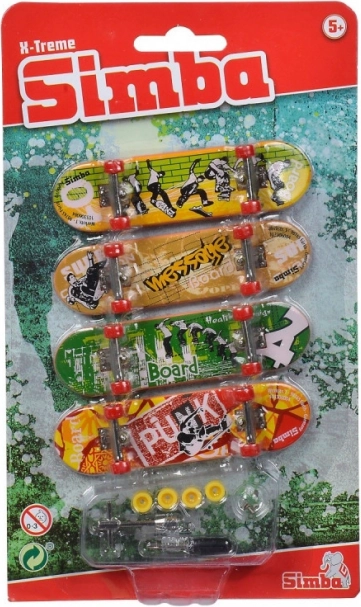 Set de mini skateboards X-Treme 4 piezas