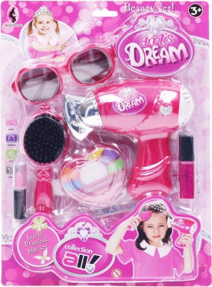 Set cosmético rosa para niños
