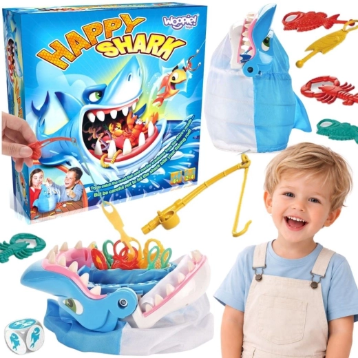 Woopie juego de destreza de pesca de pececitos Tiburón hambriento