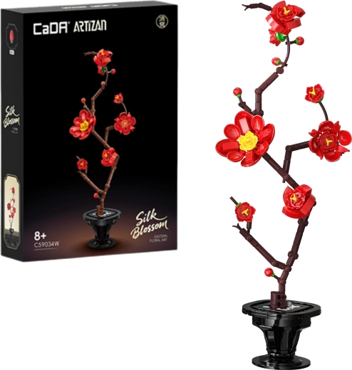 Set de construcción CaDA Silk Blossom – decoración floral de bloques