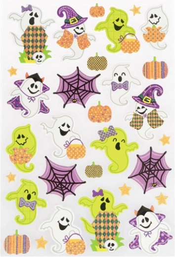 Pegatinas de Halloween con fantasmas
