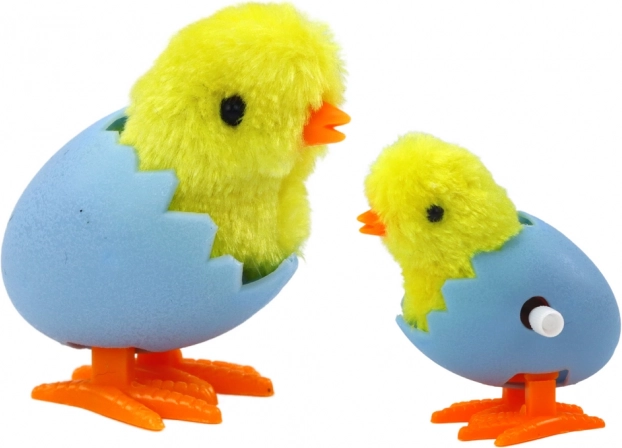 Pollito de cuerda en cáscara amarillo