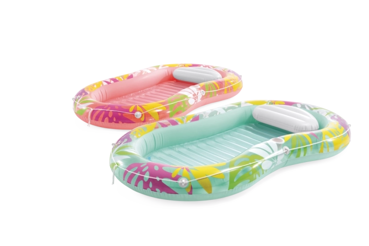 Tumbona inflable con almohada Tropical Oasis