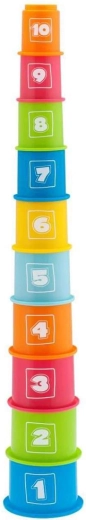Vasos apilables Chicco con números (10 uds) 9m+