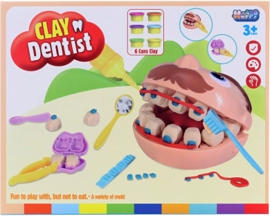 Set de dentista con plastilina y accesorios