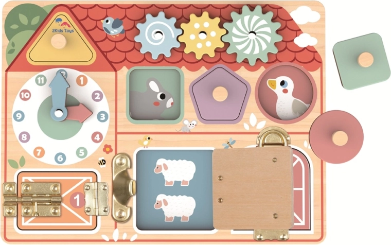 2Kids Toys tablero interactivo de motricidad granja