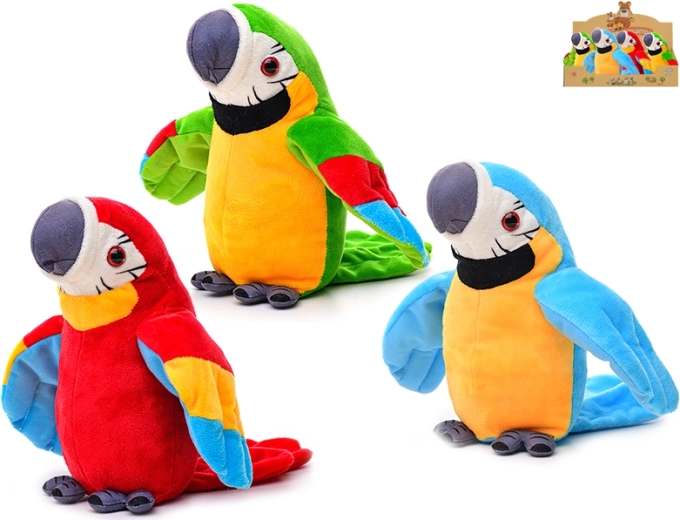 Loro de peluche 15 cm