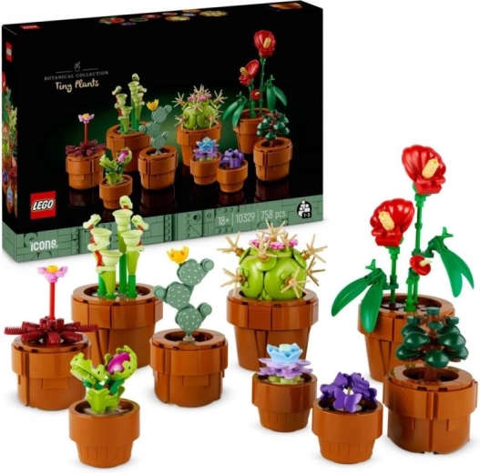 LEGO Botanicals plantitas pequeñas 10329 – plantas de interior decorativas de ladrillos