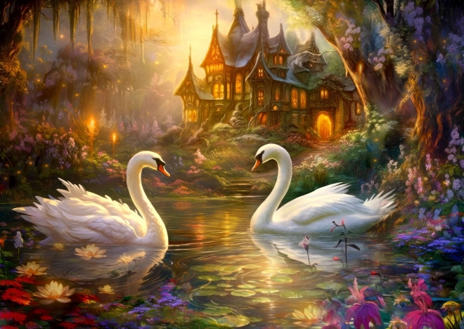 Puzzle Canción de cisnes 1000 piezas