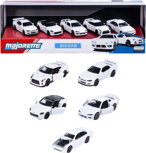 Set de regalo de coches metálicos Nissan, 5 unidades