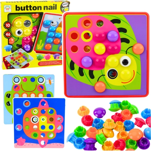 Mosaico creativo de botones para niños (46 piezas)