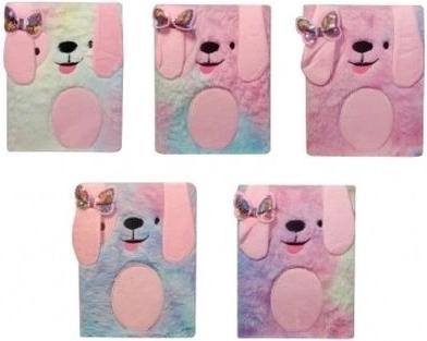 Diario infantil de peluche con animalito