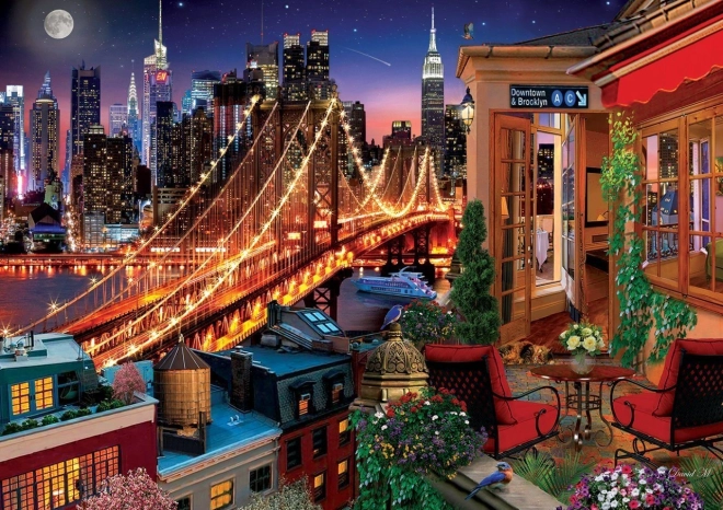 Puzzle ART PUZZLE Brooklyn desde la terraza 1500 piezas