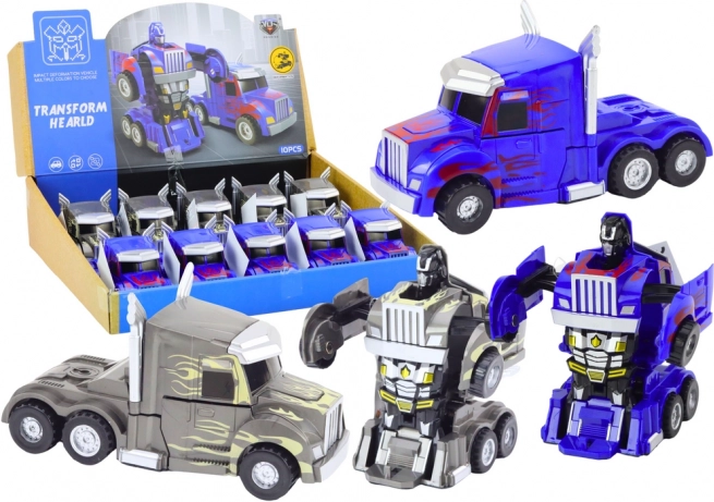 Camión auto-robot 2 en 1, robot, 2 colores