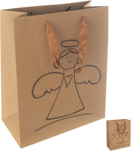 Bolsa de regalo de papel Ángel 26 × 12 × 32 cm mix