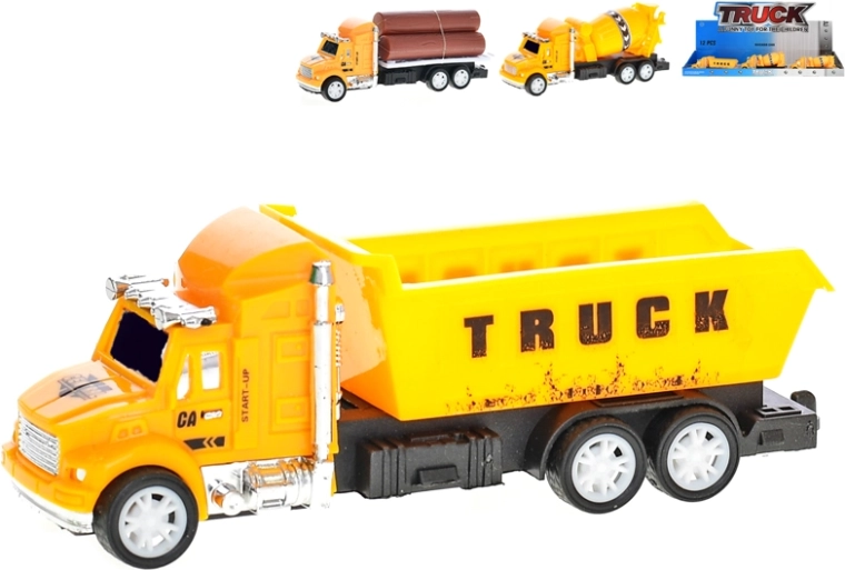 Vehículos de construcción de fricción 12,5 cm – set de 3 tipos