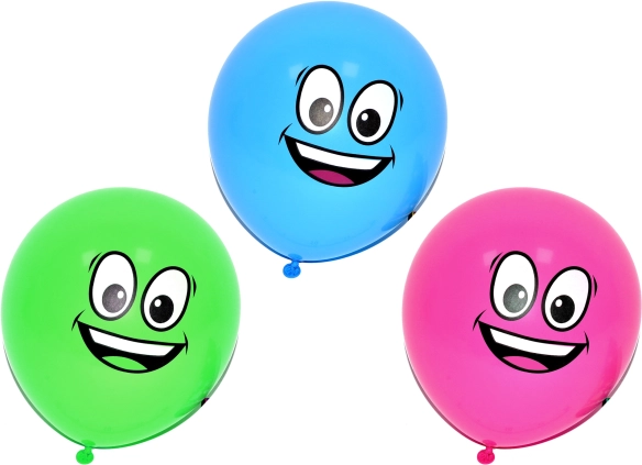 Globos inflables con caras - set de 10 uds