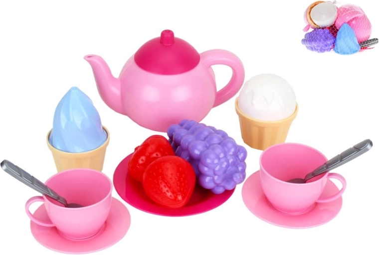 Set de té con postres para niños, 15 piezas