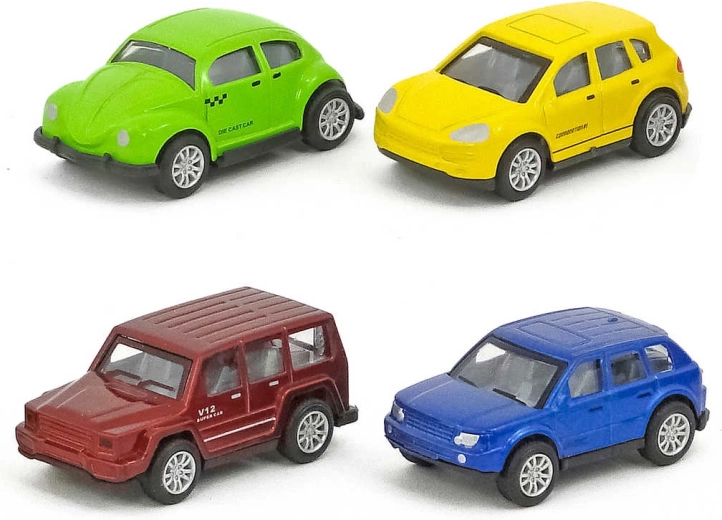 Coche de metal 6,5 cm en caja (varios tipos) - 1 unidad