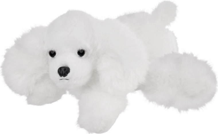 Perrito blanco de peluche 28 cm