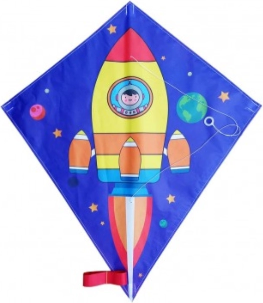 Cometa voladora Cohete espacial 70x60 cm