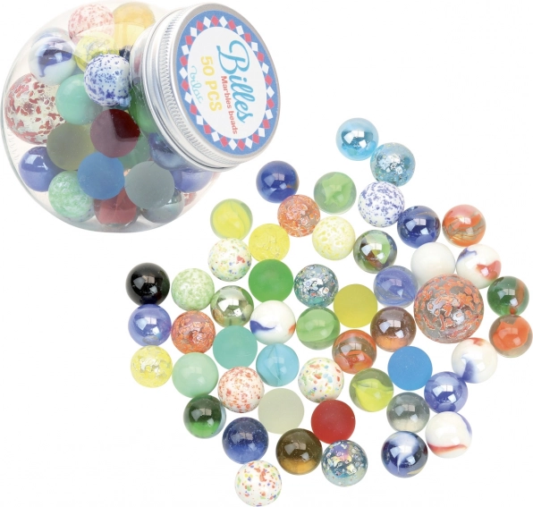 Canicas de vidrio de colores Vilac 50 uds.