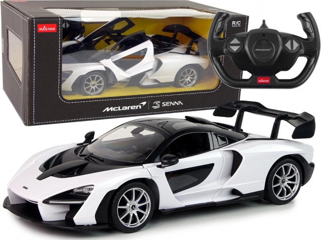 Auto R/C McLaren Senna Rastar 1:14 blanco con control remoto