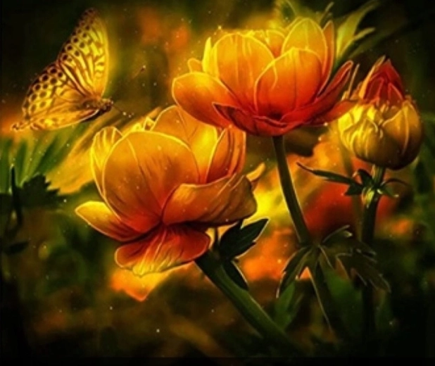Norimpex pintura por números Flores 40 × 50 cm