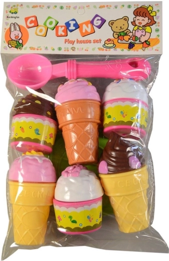 Set de helado con accesorios