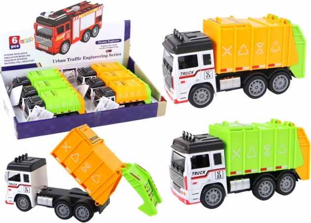 Camión de basura con remolque