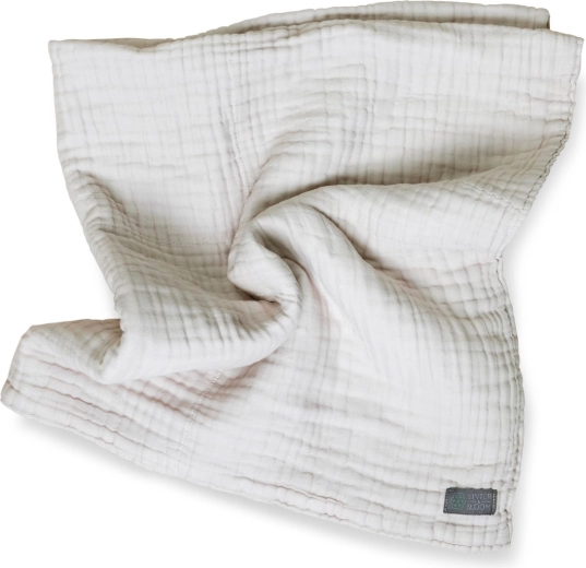 Vinter & Bloom manta de muselina Layered Organic dove grey