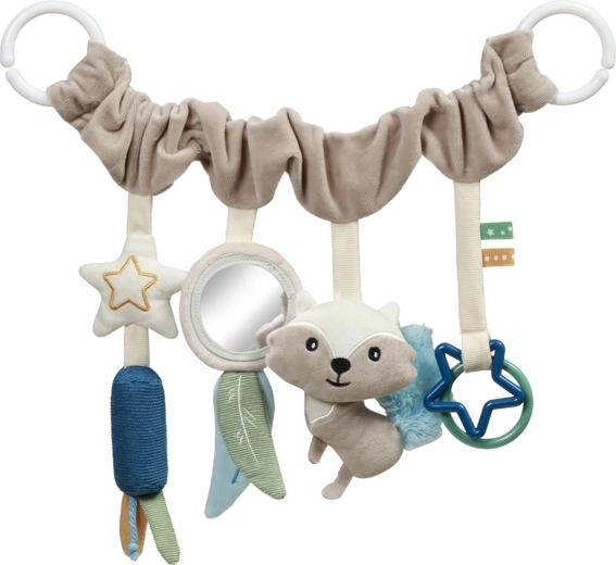 Arco de actividades colgante BABYONO Raccoon para cochecito y silla de coche