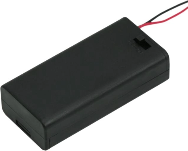 Soporte para 2 pilas AA con interruptor