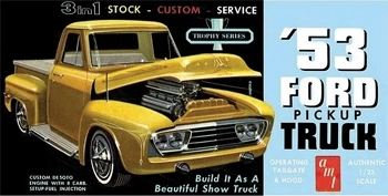 Modelo de coche de plástico 1953 Ford Pickup AMT