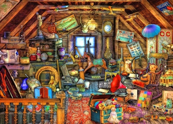 Puzzle Tesoros del desván 1500 piezas BLUEBIRD