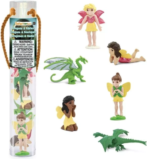 Safari Ltd. tubo de diseño hadas y dragones