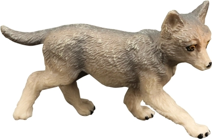 Figura BALULU de cachorro de lobo claro
