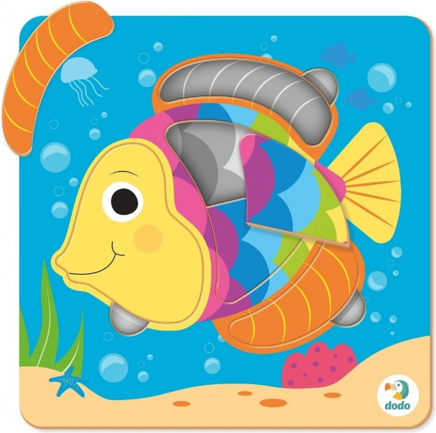 Puzzle DODO pececillo – puzzle educativo a partir de 18 meses