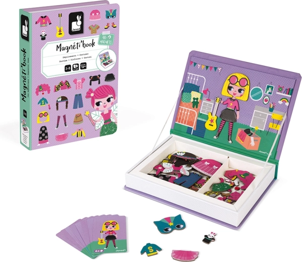 Janod Magnetibook vestir a las niñas