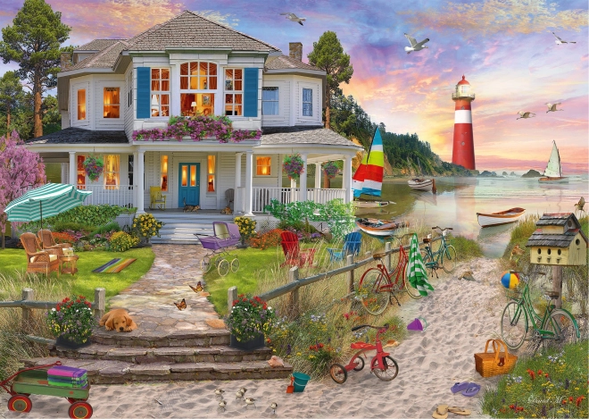 Puzzle Casa en la playa 1000 piezas