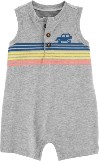 Mono de verano Carter's Multi Stripes para niño 3 m – NB
