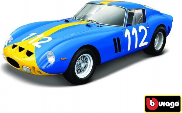 Modelo de coche Bburago 1:24 Ferrari 250 GTO azul