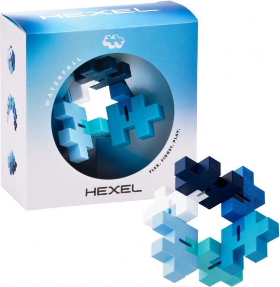 Plus-Plus Hexel Waterfall fidget antiestrés silencioso de piezas BIG