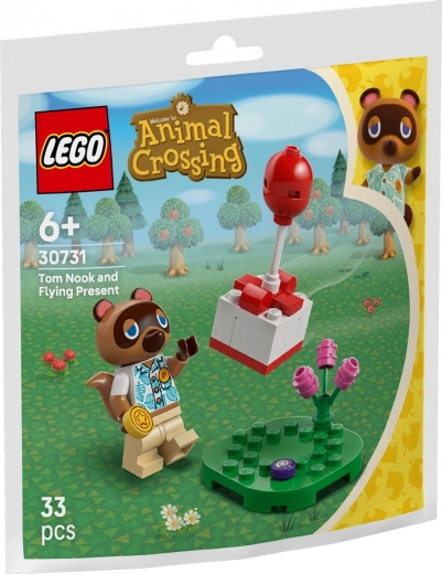 Set de construcción ANIMAL CROSSING: Tom Nook y el regalo volador